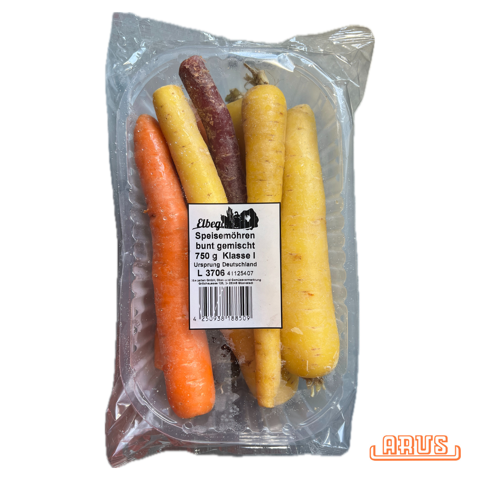 Möhren "Regenbogen mix" 6x750g - Schalen -