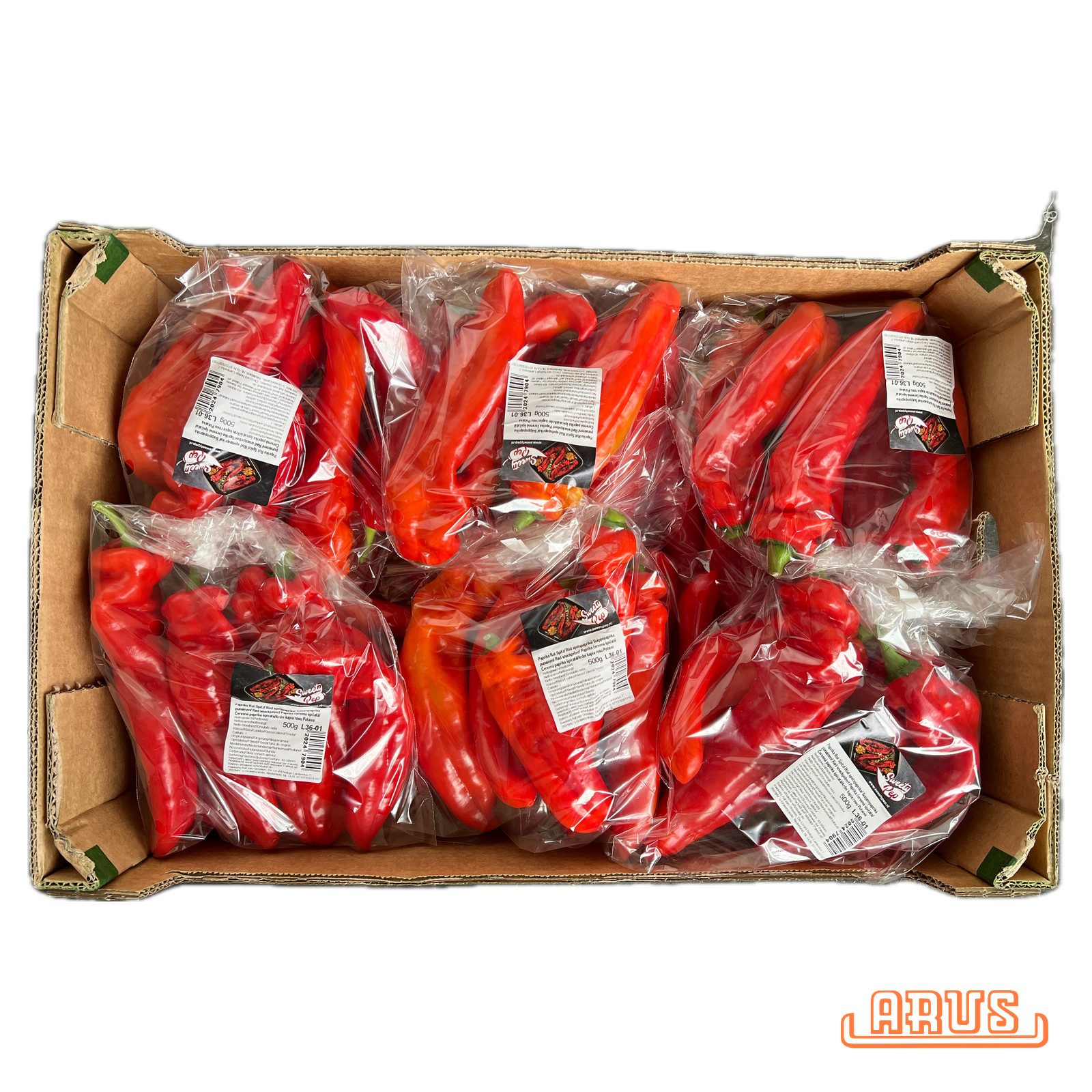Paprika "rot" spitz 14 x 500g