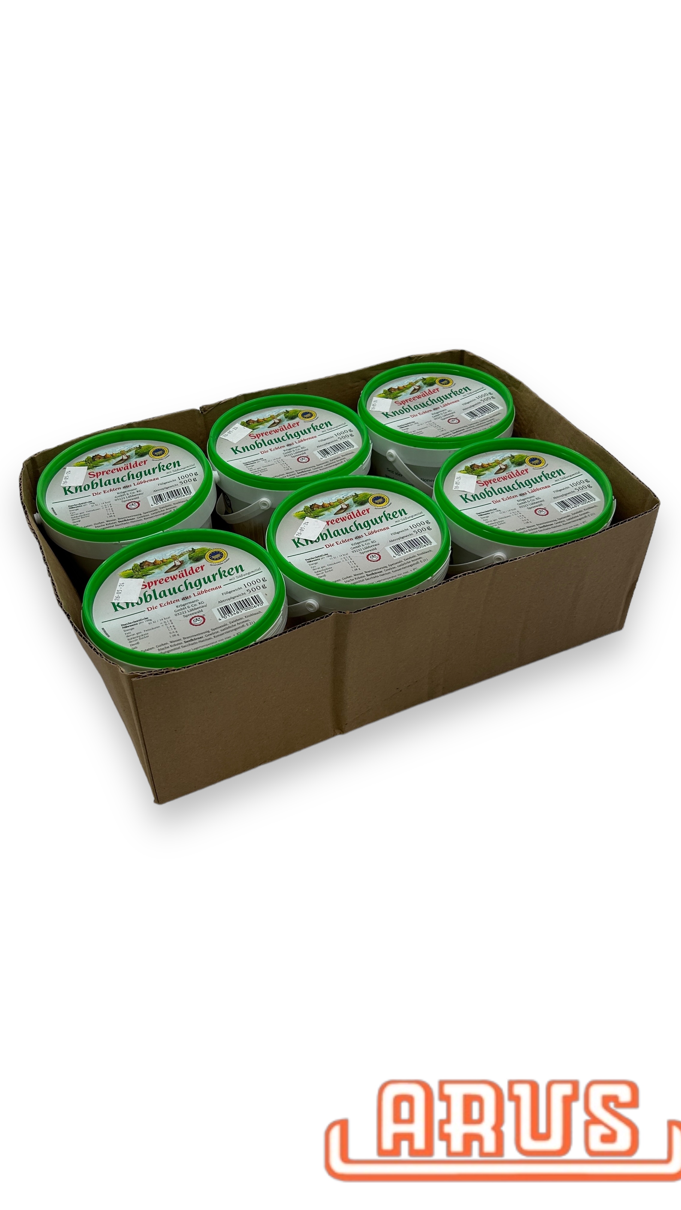 Knoblauchgurken "Eimer" 6 x 1 Liter