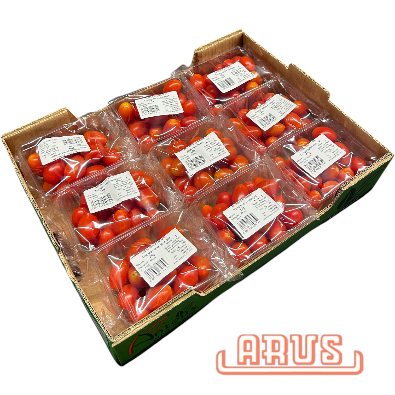 Cherrytomaten "rot" 9 x 250g - Schale/span.-