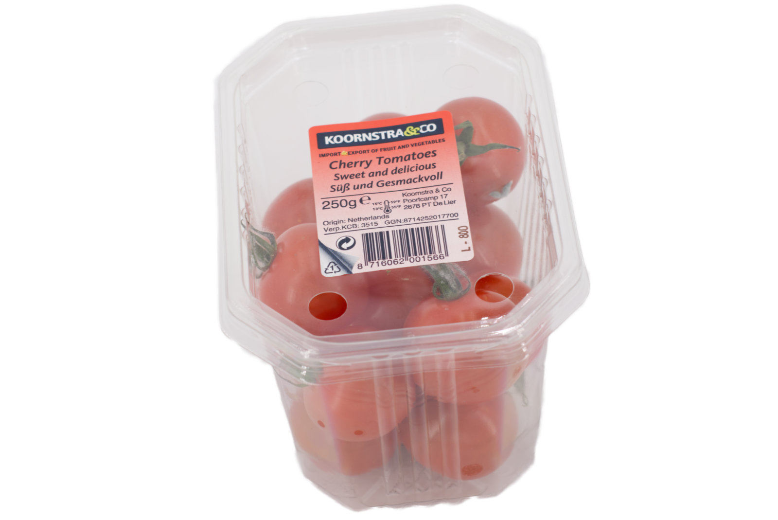 Cherrytomaten "rot" 9 x 250g - Schale/marok.-