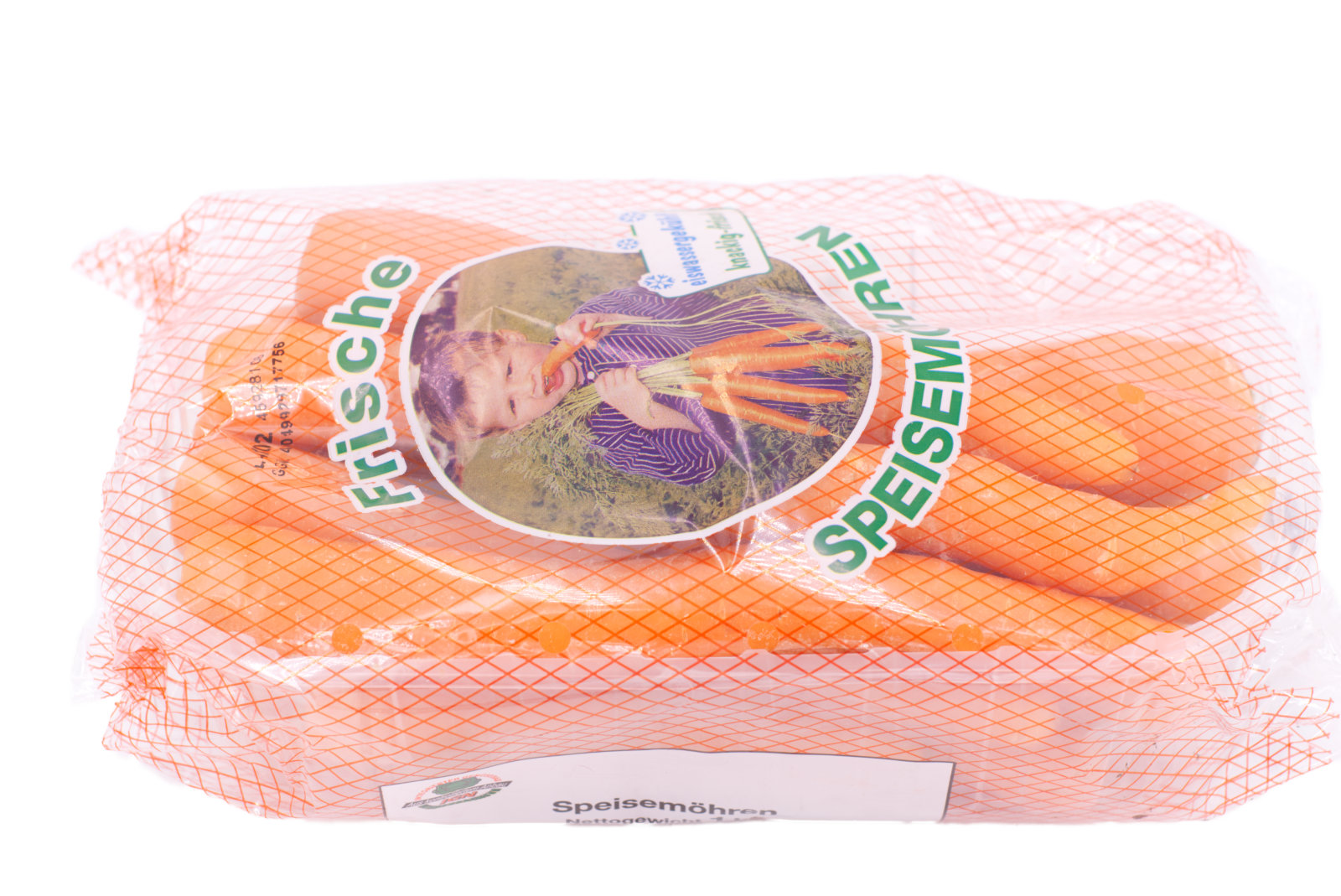 Möhren "gewaschen, gepackt" 12x1kg - Schalen -