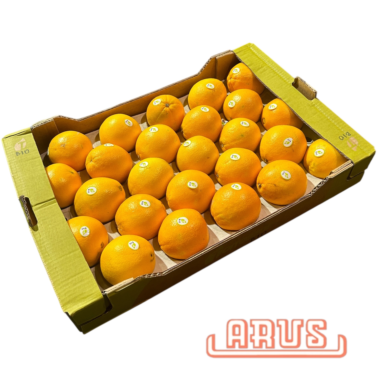 Bio Orangen "gelegt, aus ökologischem Anbau" 8kg 30er