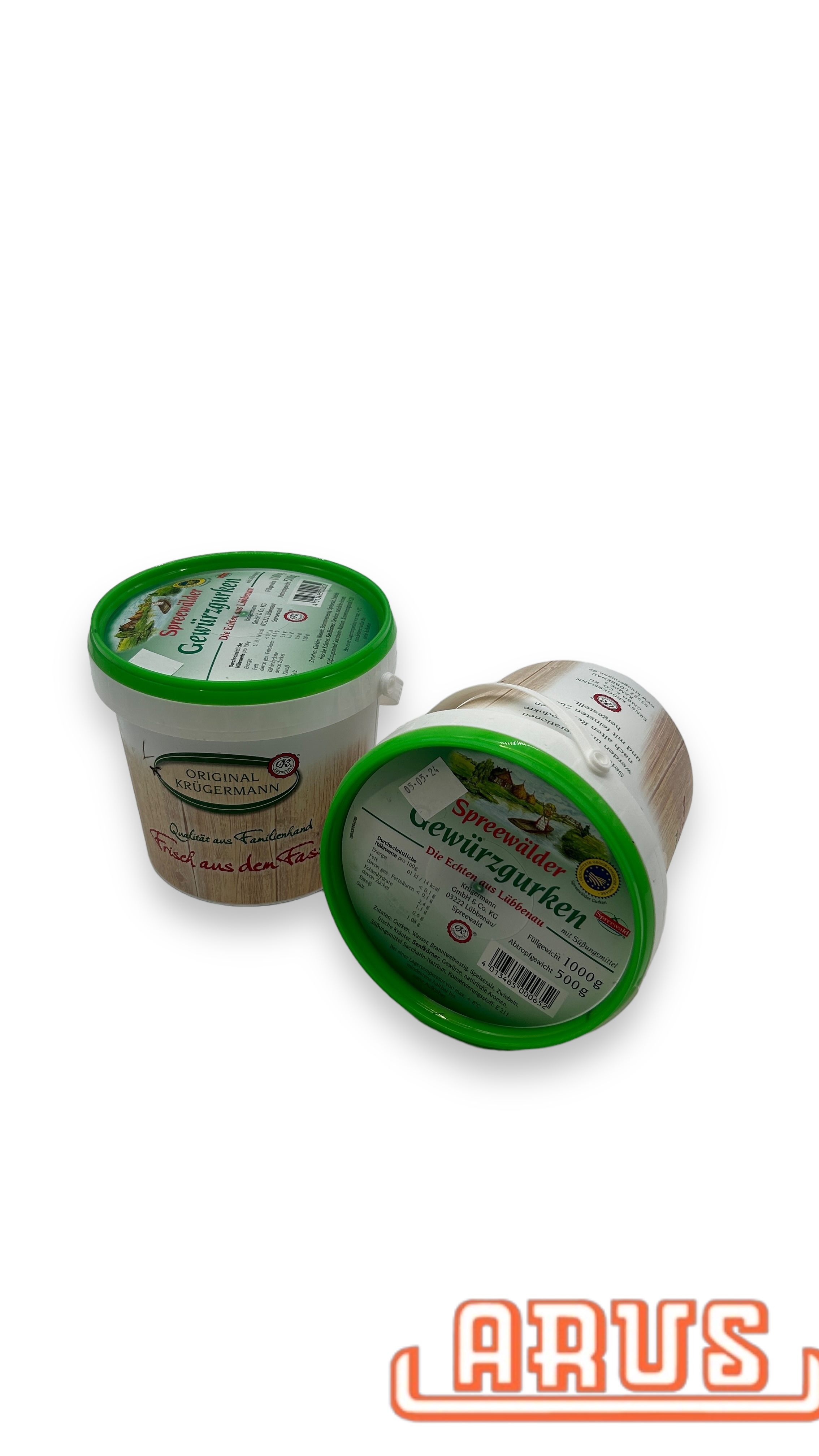 Gewürzgurken "Eimer" 6 x 1Liter