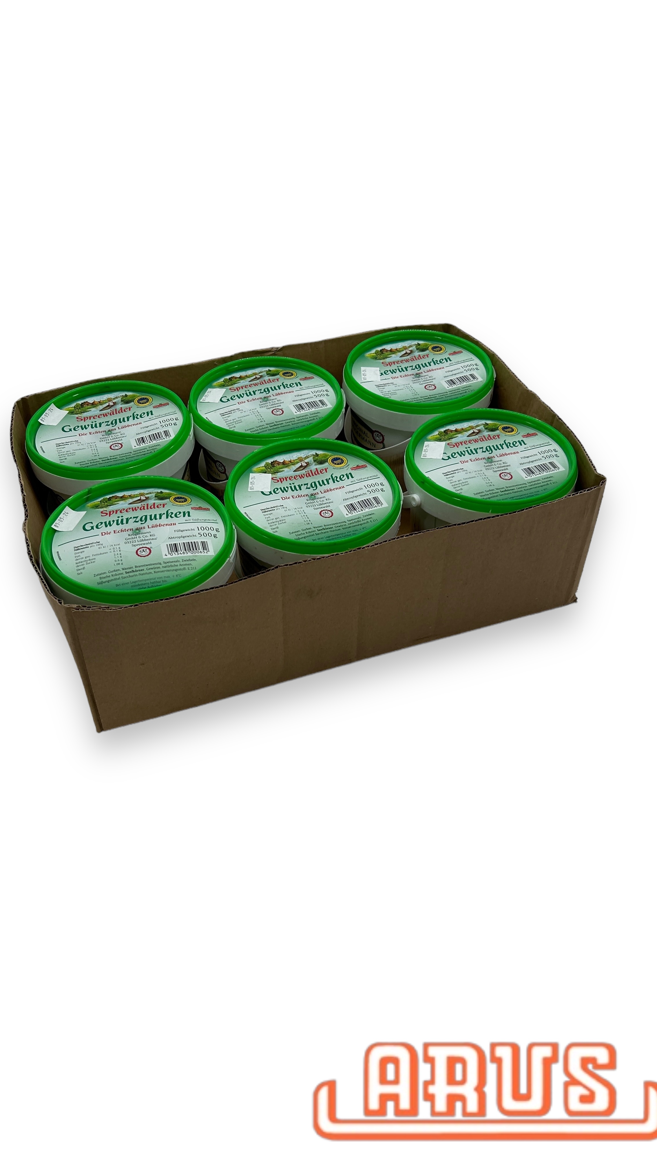 Gewürzgurken "Eimer" 6 x 1Liter